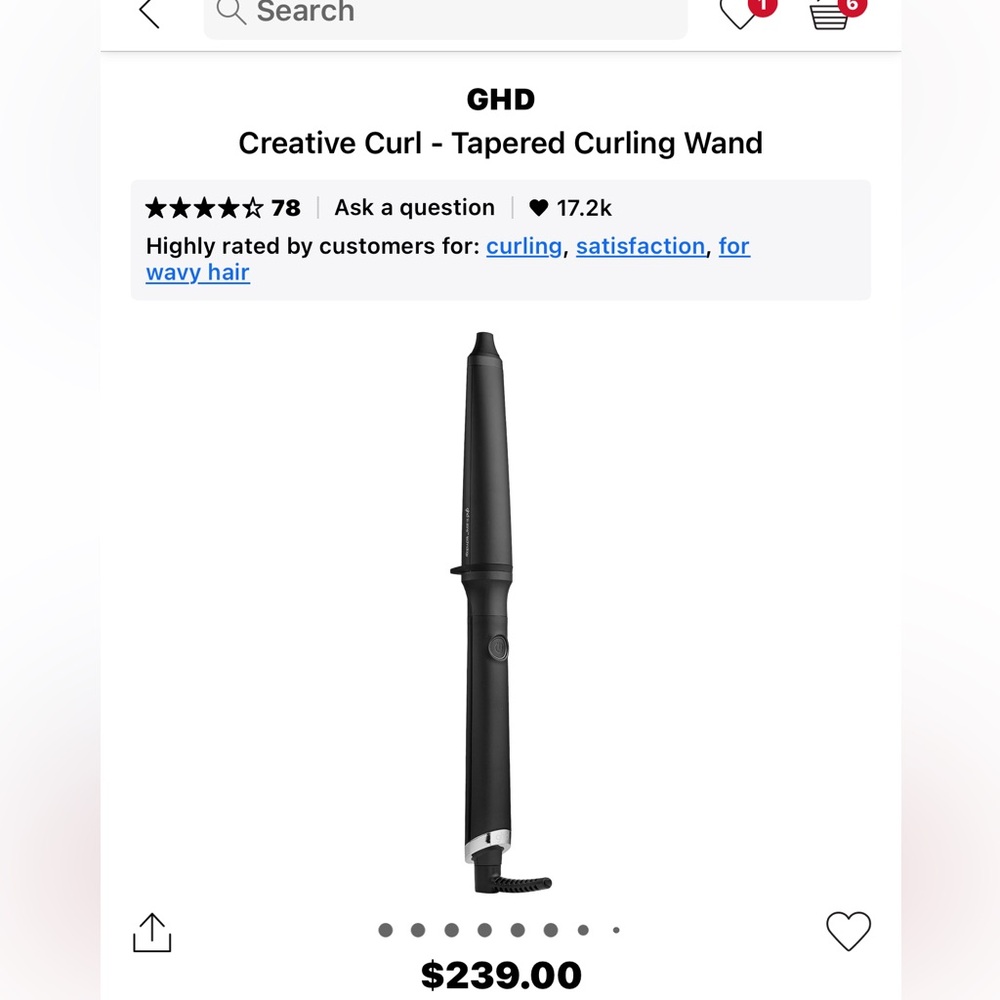 ghd Classic Wave Oval Curling Wand